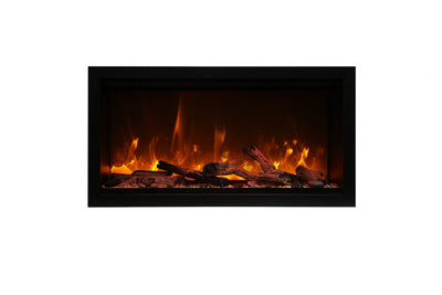 Amantii 100" Symmetry Extra Tall Built-in Smart WiFi Indoor/Outdoor Electric Fireplace-Patio Pelican