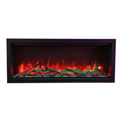 Amantii 34" Symmetry Extra Tall Built-in Smart WiFi Indoor/Outdoor Electric Fireplace-Patio Pelican