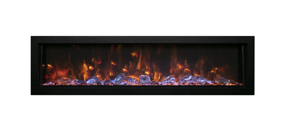 Amantii 40" Panorama Deep Smart Indoor/Outdoor Built-in Electric Fireplace-Patio Pelican