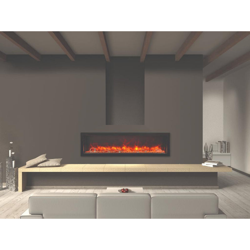 Amantii 40" Panorama Deep Smart Indoor/Outdoor Built-in Electric Fireplace-Patio Pelican