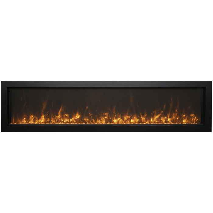 Amantii 40" Panorama Extra Slim Smart Indoor/Outdoor Built-In Electric Fireplace-Patio Pelican