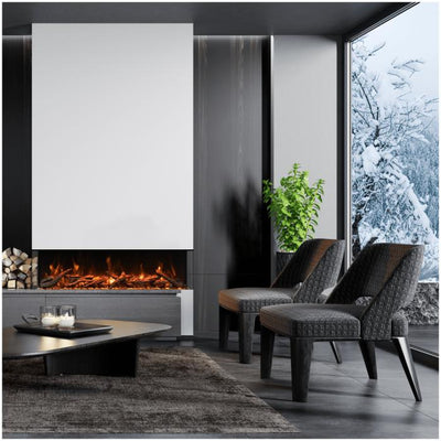 Amantii 40" Tru View XL Deep Smart Electric Indoor/Outdoor Fireplace-Patio Pelican