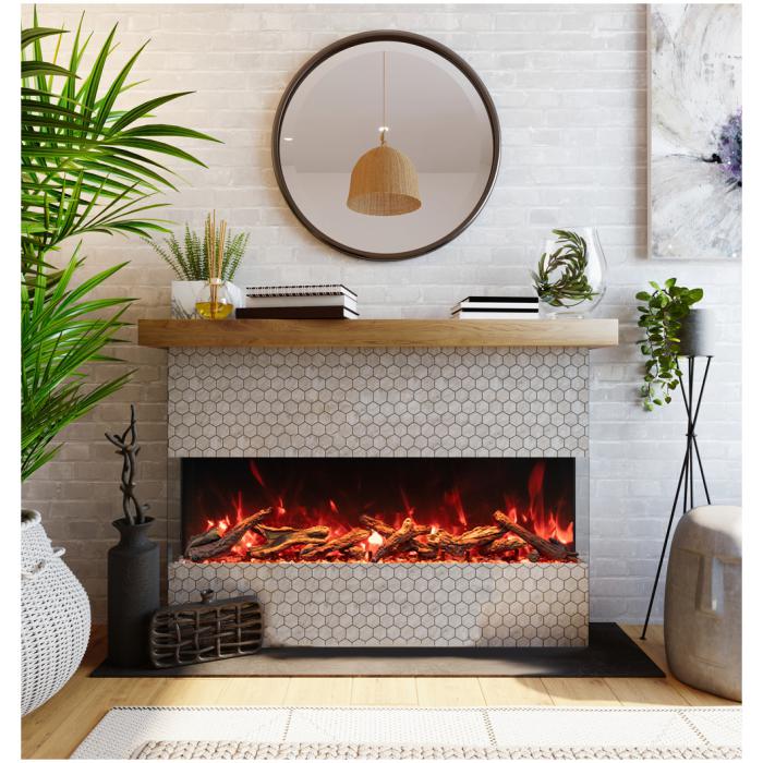 Amantii 40" Tru View XL Deep Smart Electric Indoor/Outdoor Fireplace-Patio Pelican