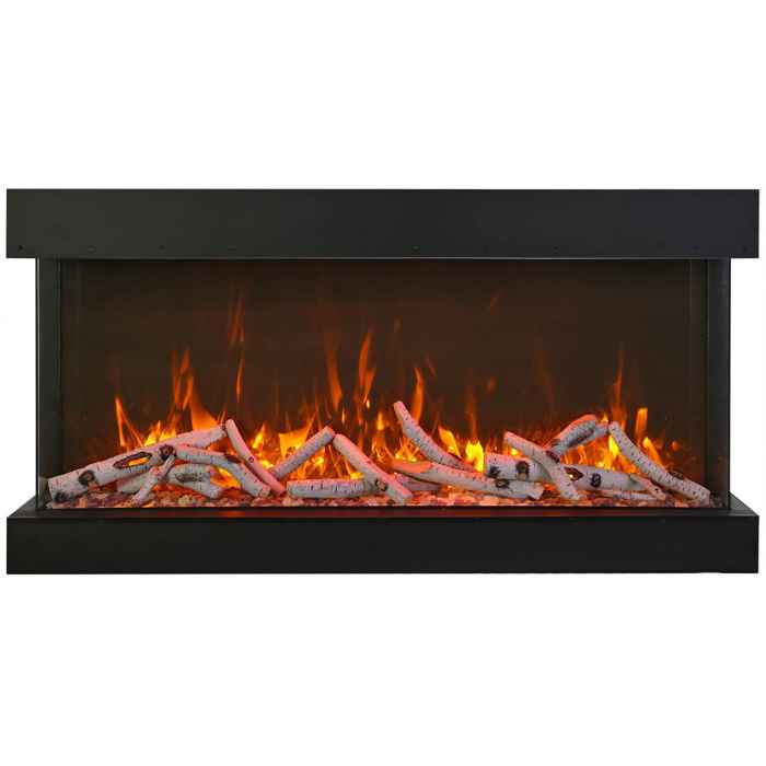 Amantii 50" 3-Sided True View Smart Extra Tall Electric Indoor/Outdoor Fireplace-Patio Pelican