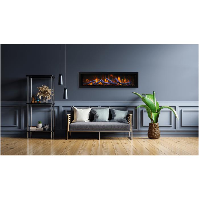 Amantii 50" Panorama Deep Extra Tall Smart Indoor/Outdoor Electric Fireplace-Patio Pelican