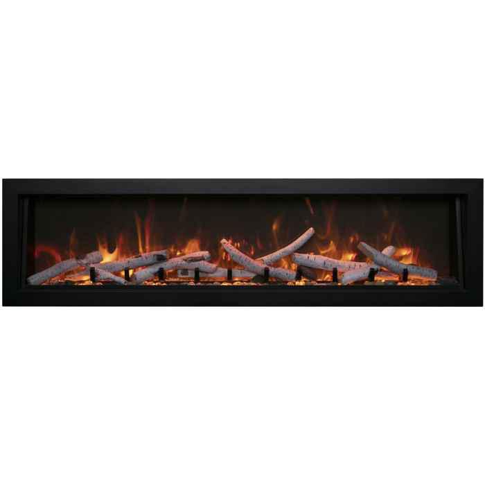 Amantii 50" Panorama Deep Extra Tall Smart Indoor/Outdoor Electric Fireplace-Patio Pelican