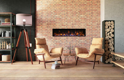 Amantii 50" Panorama Deep Smart Indoor/Outdoor Built-in Electric Fireplace-Patio Pelican