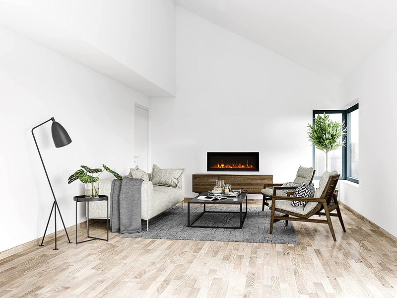 Amantii 50" Panorama Extra Slim Smart Indoor/Outdoor Built-in Electric Fireplace-Patio Pelican