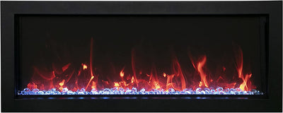 Amantii 50" Panorama Extra Slim Smart Indoor/Outdoor Built-in Electric Fireplace-Patio Pelican