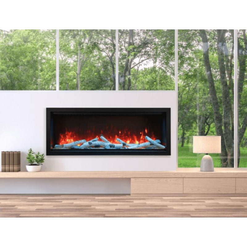 Amantii 50" Symmetry Extra Tall Smart Built-in Smart Wifi Electric Indoor/Outdoor Fireplace-Patio Pelican