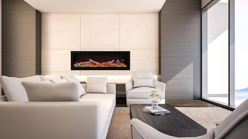 Amantii 50" Symmetry Smart Built-In Electric Indoor/Outdoor Fireplace-Patio Pelican