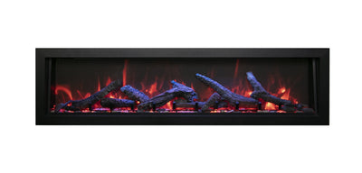Amantii 60" Panorama Deep Smart Indoor/Outdoor Built-in Electric Fireplace-Patio Pelican