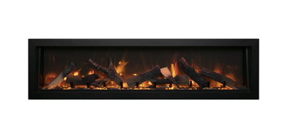 Amantii 60" Panorama Deep Smart Indoor/Outdoor Built-in Electric Fireplace-Patio Pelican