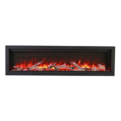 Amantii 60" Symmetry Bespoke Built-In Electric Outdoor Fireplace-Patio Pelican