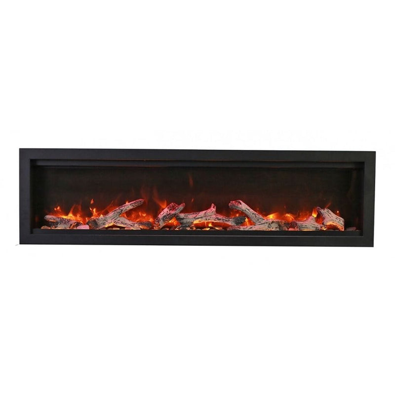 Amantii 60" Symmetry Bespoke Built-In Electric Outdoor Fireplace-Patio Pelican