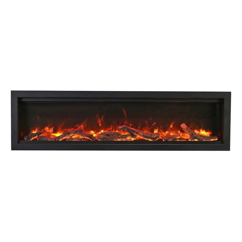 Amantii 60" Symmetry Bespoke Built-In Electric Outdoor Fireplace-Patio Pelican