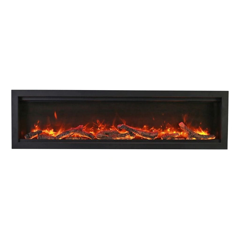 Amantii 60" Symmetry Bespoke Built-In Electric Outdoor Fireplace-Patio Pelican