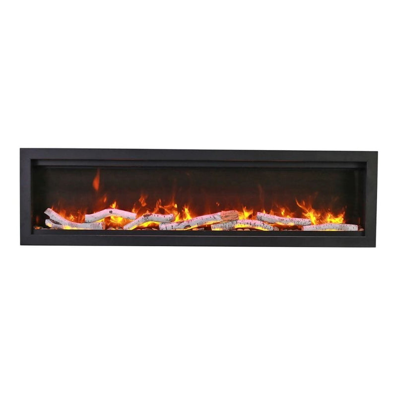 Amantii 60" Symmetry Bespoke Built-In Electric Outdoor Fireplace-Patio Pelican