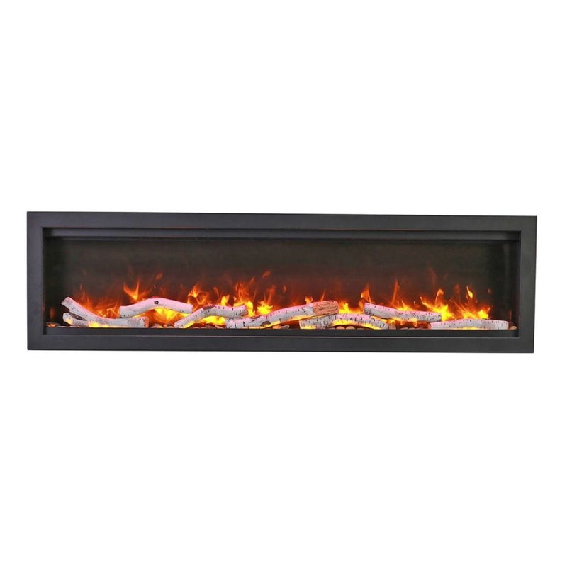 Amantii 60" Symmetry Bespoke Built-In Electric Outdoor Fireplace-Patio Pelican