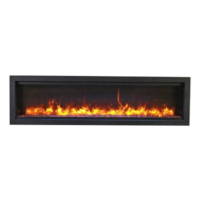 Amantii 60" Symmetry Bespoke Built-In Electric Outdoor Fireplace-Patio Pelican