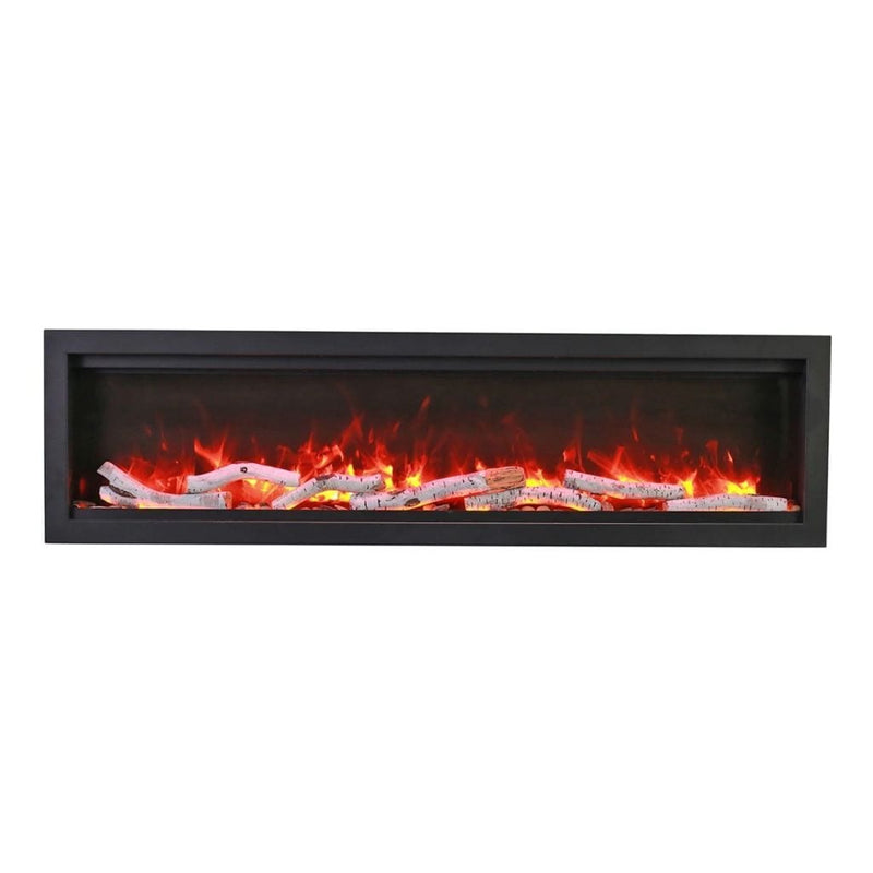 Amantii 60" Symmetry Bespoke Built-In Electric Outdoor Fireplace-Patio Pelican