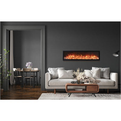 Amantii 60" Symmetry Bespoke Built-In Electric Outdoor Fireplace-Patio Pelican