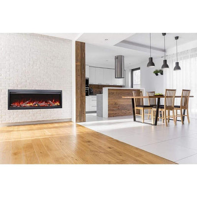 Amantii 60" Symmetry Bespoke Built-In Electric Outdoor Fireplace-Patio Pelican