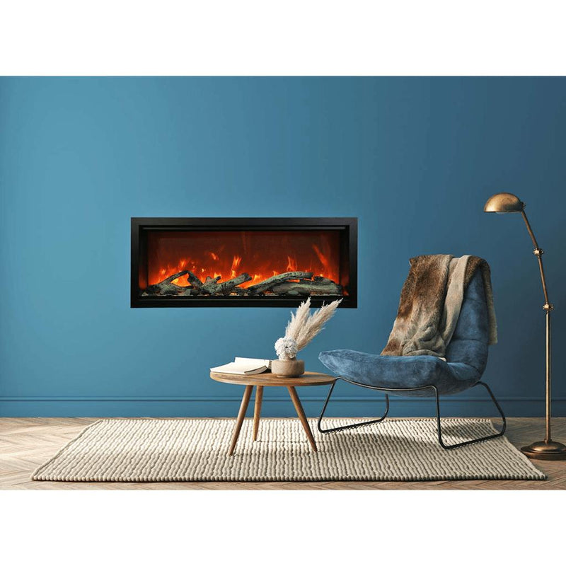 Amantii 60" Symmetry Bespoke Extra Tall Electric Indoor/Outdoor Fireplace-Patio Pelican