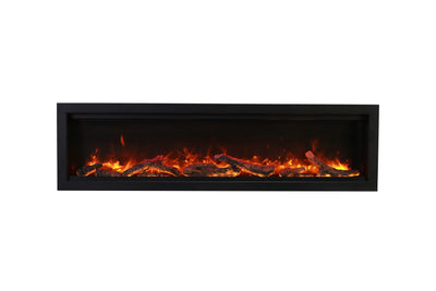 Amantii 60" Symmetry Smart Built-In Electric Indoor/Outdoor Fireplace-Patio Pelican