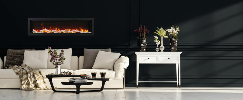Amantii 60" Symmetry Smart Built-In Electric Indoor/Outdoor Fireplace-Patio Pelican