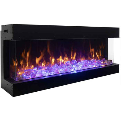 Amantii 60" Tru View XL Deep Smart Electric Indoor/Outdoor Fireplace-Patio Pelican