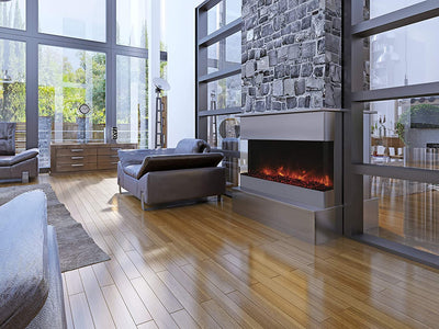 Amantii 60" Tru View XL Deep Smart Electric Indoor/Outdoor Fireplace-Patio Pelican
