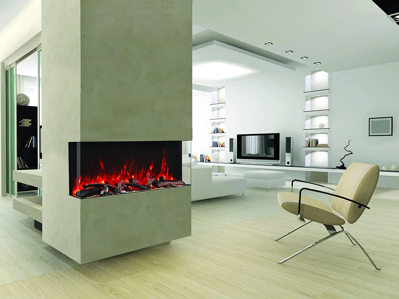 Amantii 60" Tru View XL Deep Smart Electric Indoor/Outdoor Fireplace-Patio Pelican