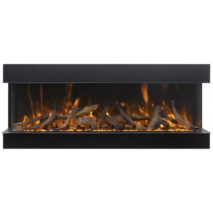 Amantii 72" 3-Sided True View Smart Extra Tall Electric Indoor/Outdoor Fireplace-Patio Pelican