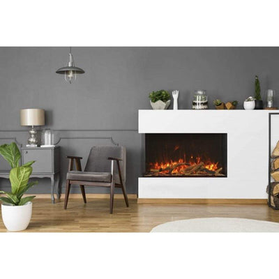 Amantii 72" 3-Sided True View Smart Extra Tall Electric Indoor/Outdoor Fireplace-Patio Pelican