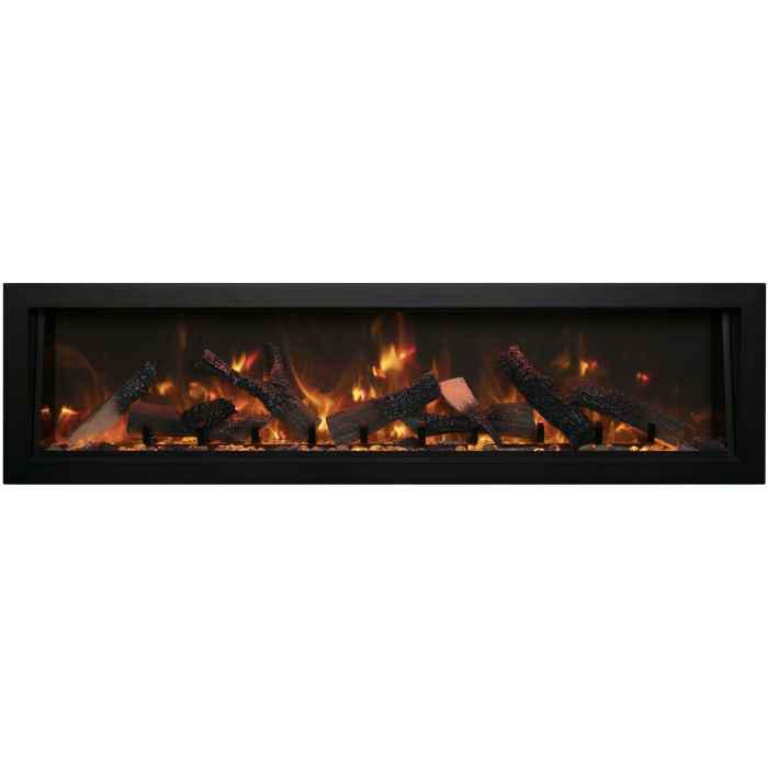 Amantii 72" Panorama Deep Extra Tall Smart Indoor/Outdoor Electric Fireplace-Patio Pelican