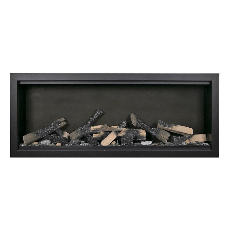 Amantii 74" Symmetry Bespoke Extra Tall Electric Outdoor Fireplace-Patio Pelican