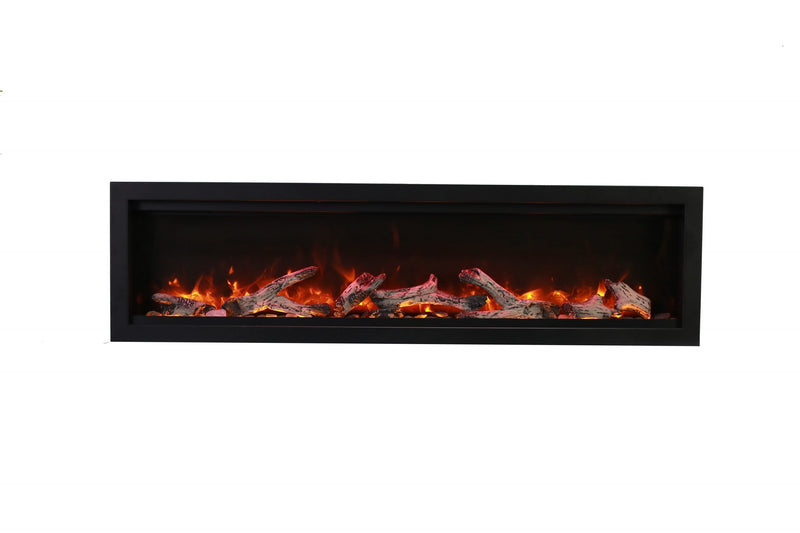 Amantii 74" Symmetry Smart Built-In Electric Indoor/Outdoor Fireplace-Patio Pelican