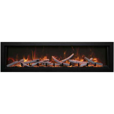 Amantii 88" Panorama Deep Extra Tall Smart Indoor/Outdoor Electric Fireplace-Patio Pelican
