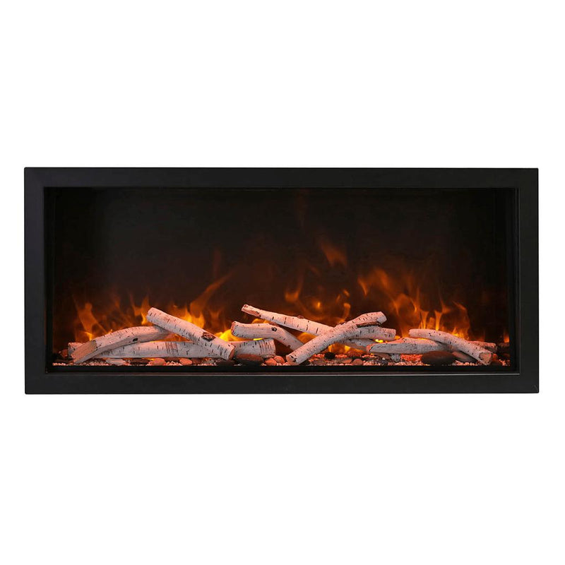 Amantii 88" Symmetry Extra Tall Built-in Smart Wifi Electric Indoor/Outdoor Fireplace-Patio Pelican
