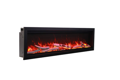 Amantii 88" Symmetry Smart Built-In Electric Indoor/Outdoor Fireplace-Patio Pelican