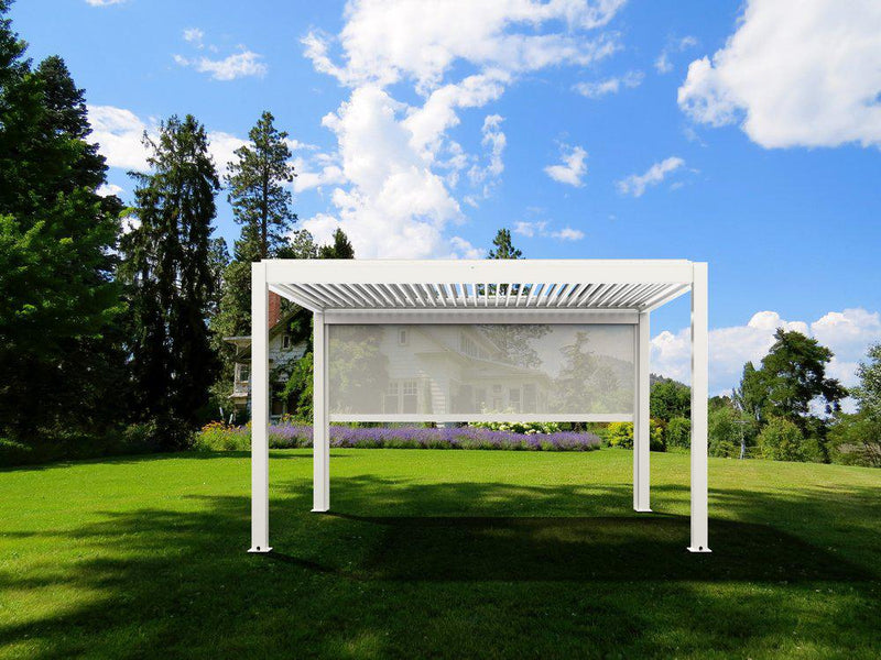 Bon Pergola Manual Wind/Sun Resistant Shade - Only for Villa Pergola (Add-on Only)-Patio Pelican