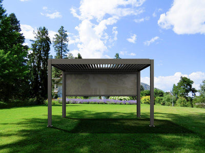 Bon Pergola Manual Wind/Sun Resistant Shade - Only for Villa Pergola (Add-on Only)-Patio Pelican