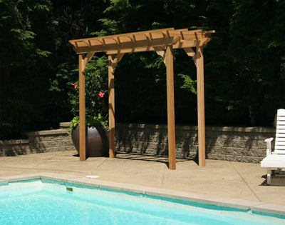 Creekvine Designs 3' x 8' Cedar New Dawn Pergola-Patio Pelican