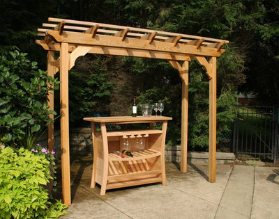 Creekvine Designs 4' x 14' Cedar New Dawn Pergola-Patio Pelican