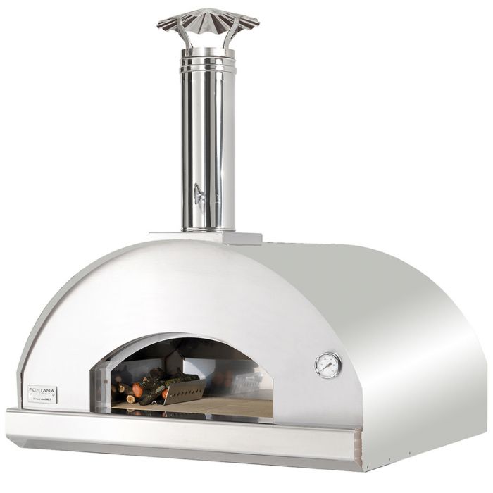Fontana Marinara Stainless Steel Build In Wood Pizza Oven-Patio Pelican