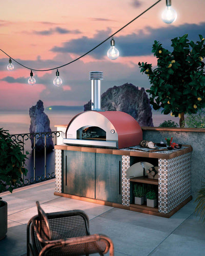 Fontana Marinara Stainless Steel Build In Wood Pizza Oven-Patio Pelican