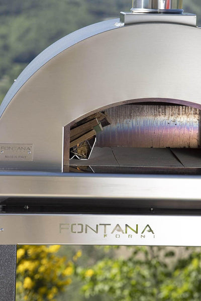 Fontana Marinara Stainless Steel Build In Wood Pizza Oven-Patio Pelican