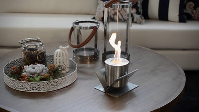 GlammFire Kivo - Bioethanol Tabletop Fireplace-Patio Pelican