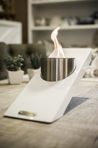 GlammFire Oblique Single - Bioethanol Tabletop Fireplace-Patio Pelican
